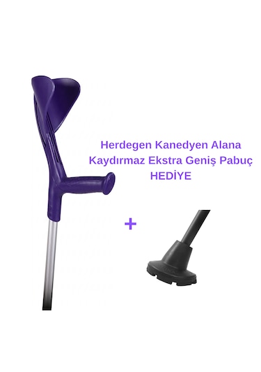 Fransız Herdegen Evolution & Fun Koltuk Değneği / Kanedyen 1 Adet Mor