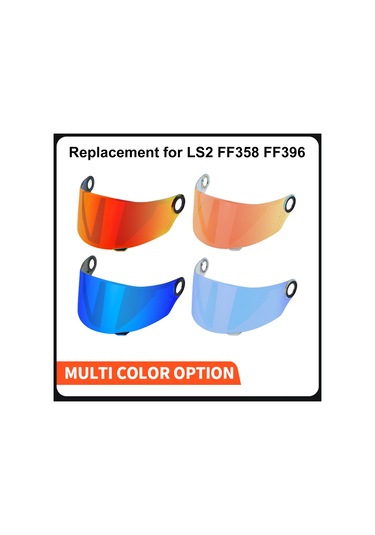 Gajeena Ls2 Ff358 Ff396 Tam Yüz Kaskı İçin Uv Engellli, Sis Ve Çizikdiren, Revo Şeffaf Kırmızı Değiştirme Lens