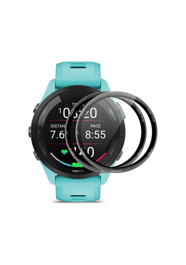 Garmin Forerunner 245/245 Müzik İçin 2 Adet Enkay 3d Tam Kapsama Yumuşak Pc Kenar Pmma Hd Ekran Koruyucu Film