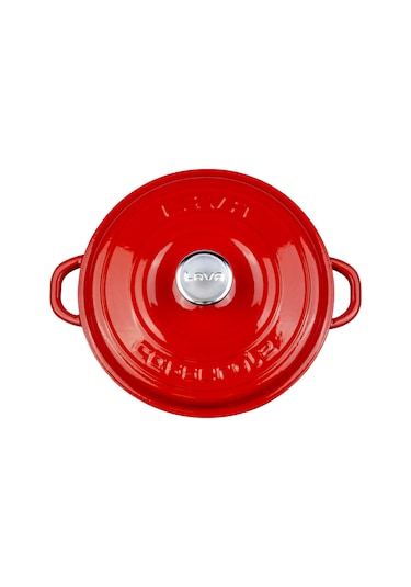Lava New Heritage Serisi Döküm Çok Amaçlı Yayvan Tencere 28 CM Çap