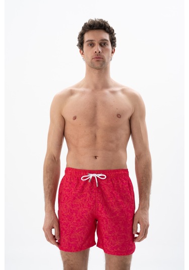 Arma Erkek Regular Fit Çok Renkli Mayo Deniz Şortu Y25525278001 Pembe-p5 Koyu Pembe
