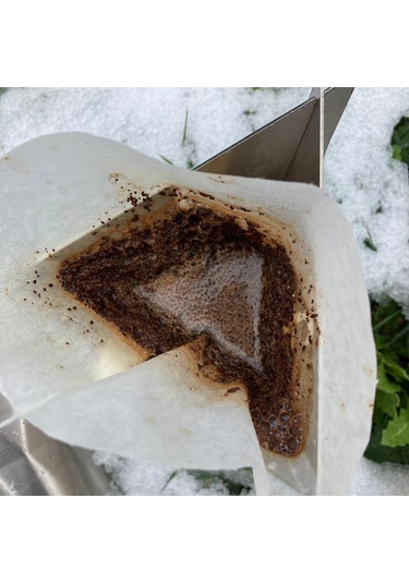 Latnox CoffeeX Drip Portatif Kahve Damıtıcı Katlanır Paslanmaz Çelik Gri