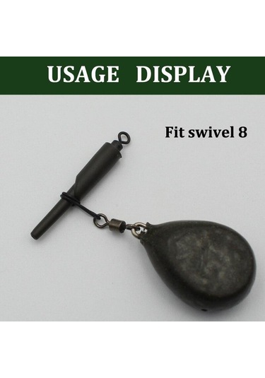 20 Adet Sazan Balıkçılık Güvenli Bölge Run Rig Kauçuk Kol Döner Konnektör Koşu Rig Sazan Kaba Balıkçılık Aksesuarları