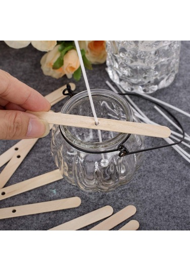 Gatherco Mum Yapım Seti, Ahşap Mum Fitili Tutucular, Mum Fitili Çıkartması, Mum Fitili Mum Ortalama Aracı, Mum Kendin Yap El Sanatları