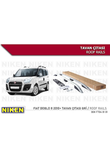 Fiat Doblo 2 Gri Renk 2010-2015 Tavan Çıtası