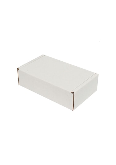 Beyaz Kilitli Kargo Kutusu / Ebat: 16x8x3 cm (100 adet)