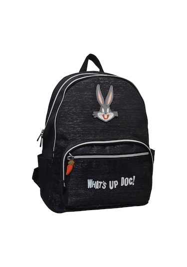 Looney Bugs Bunny Okul Çantasi 4 Bölmeli 1420 Siyah-beyaz