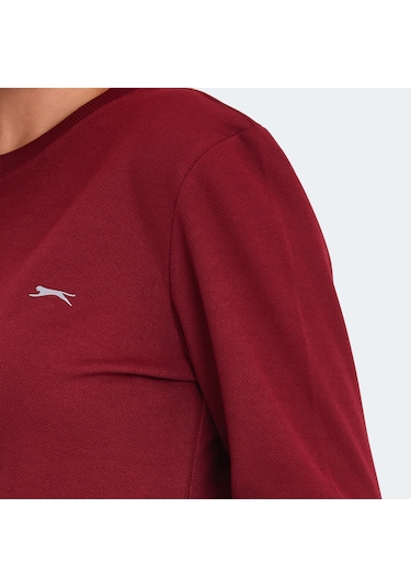 Slazenger OLINDA Kadın Cepli Bordo Eşofman Takımı