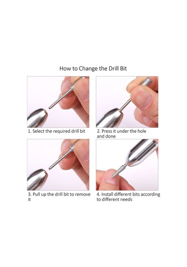 Yifomall "taşınabilir Profesyonel Tırnak Freze Makinesi - 16000 Rpm, 6 Uçlu, Usb Şarjlı"