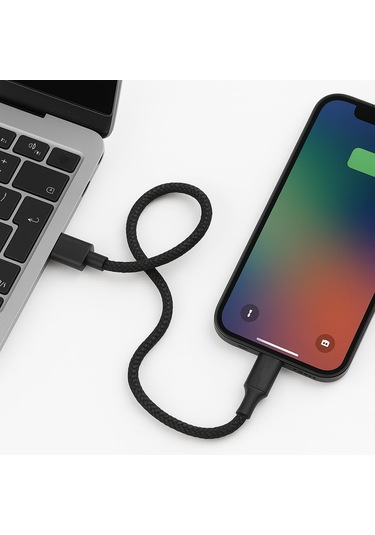 İphone İle Uyumlu Type-c To Lightning Data Ve Şarj Kablosu Zr51