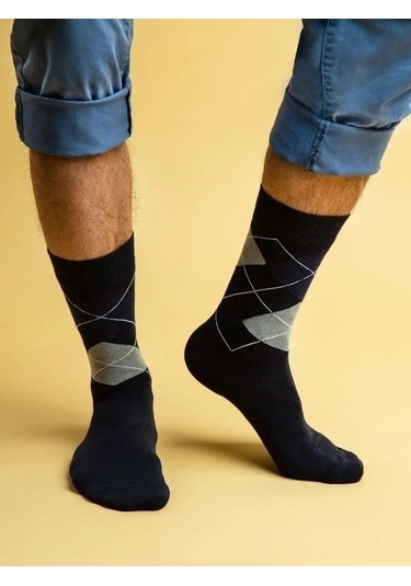 Nosko 5 Çift Uzun Yırtmaçlı Çoraplar 29425142 Mavi