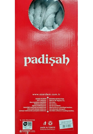 Padişah Embos Kutulu Çift Kişilik Vizon Battaniye 220x240 -gri Gri