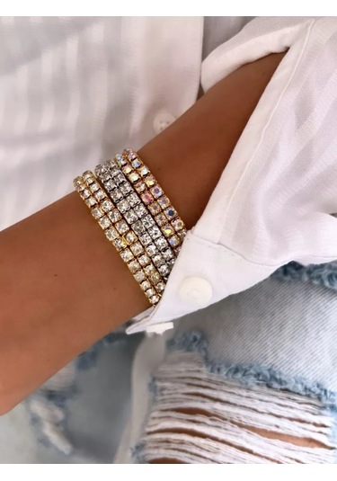 Vally Tıme Taşlı Bileklikler 3 Adet 232998528 Beyaz