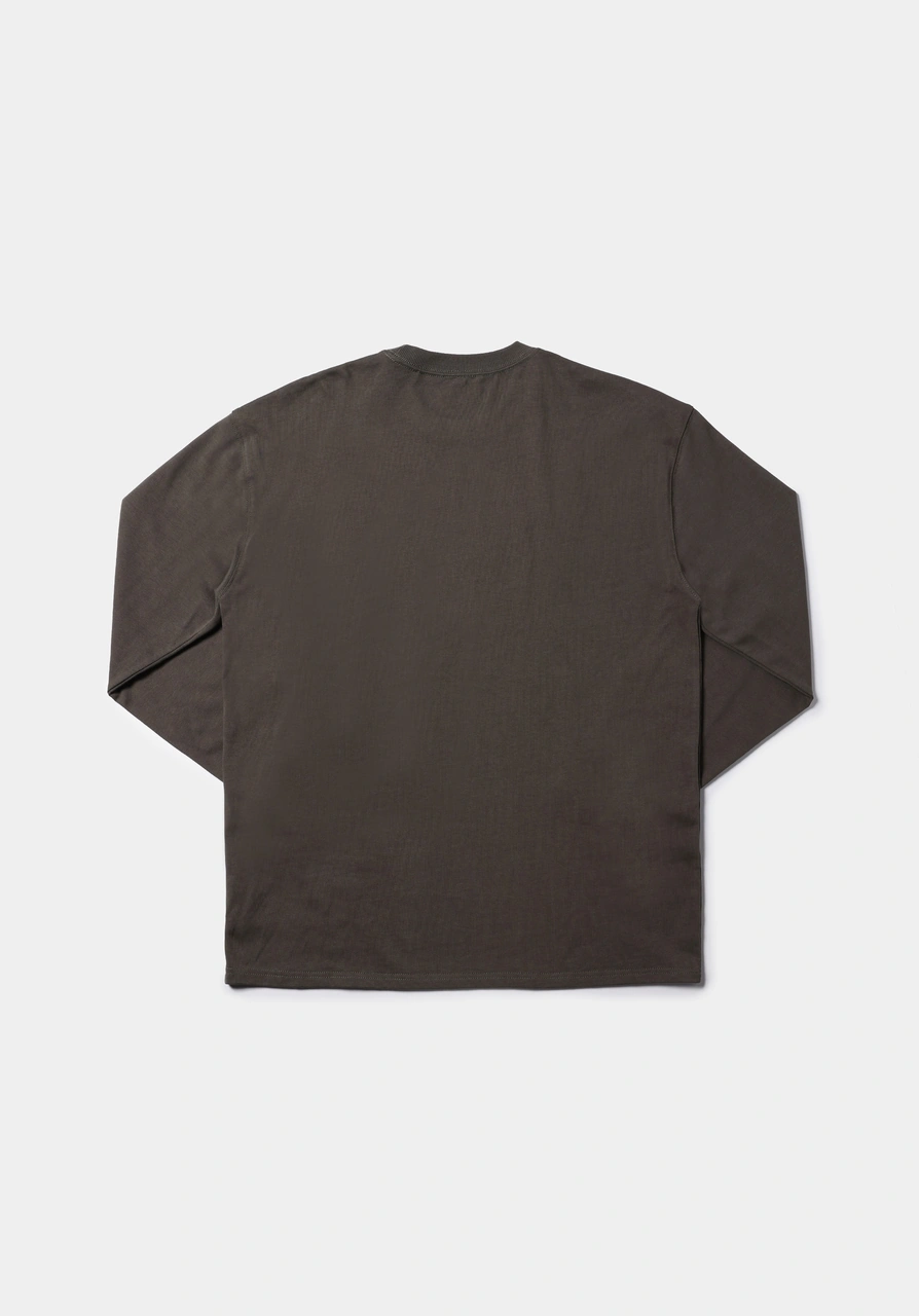 Colins Comfort Fit Yuvarlak Yaka Düz Erkek Yeşil Uzun Kol Tişört Cl1076435 Q1.v1 Kha Haki