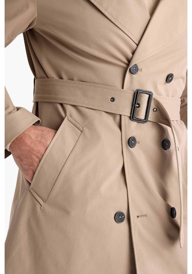 Defacto Slim Fit Dar Kesim Kemerli Düğmeli Trençkot D5528ax25aubn295 Kahve Defacto Slim Fit Dar Kesim Kemerli Düğmeli Trençkot D5528ax25aubn295 Kahve