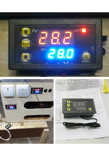 Fosenze Yüksek Hassasiyetli Dijital Termostat Modülü -55 C İle 120 C Arası Kontrol
