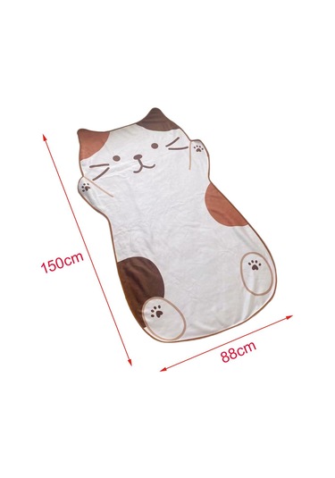 Suntek Yaz Kompakt Yumuşak Için Sevimli 1.5m Kedi Desenli Beyaz Beyaz
