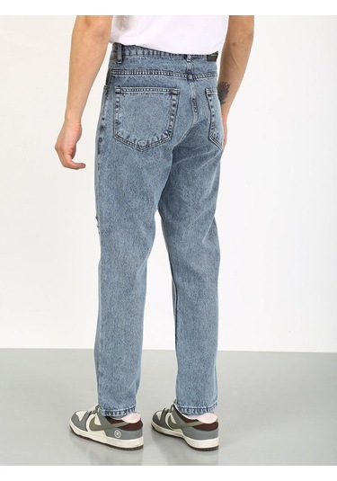 Boyfriend Lazerli Koyu Mavi Jean-koyu Mavi - 29 Koyu Mavi