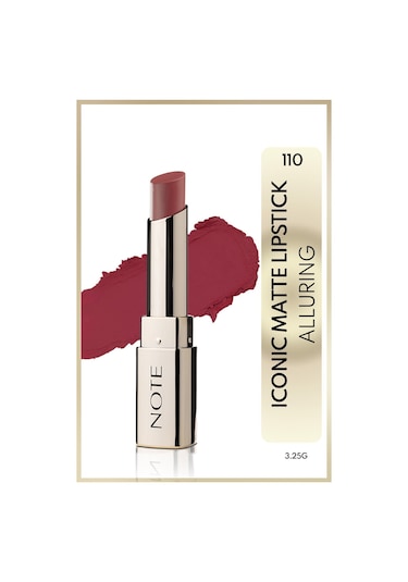 Note Cosmetique Iconic Matte Lipstick Kalıcı Mat Ruj 110 Alluring - Kırmızı