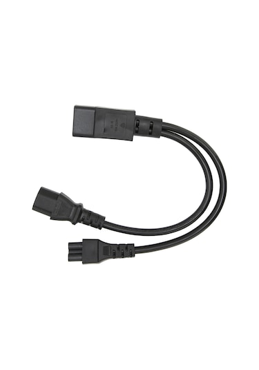 Y-ayırıcı Güç Kablosu Iec 320 C14 Erkek - C13 Ve C5 Dişi Ayırıcı Adaptör Kablosu 10a 250v