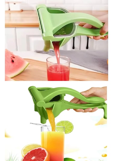 Manuel Plastik Meyve Portakal Karpuz Limon Sıkacağı Kollu Sebze S