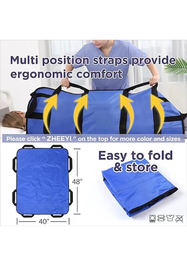 Geeroyoo Bıngo Marka Poliester Engellere Yardımcı Taşıma, Döndürme, Konum Değiştirme Yatağı Bezi Siyah, 120cmx100cm - 1 Yıl Garanti Ve Müşteri Desteği