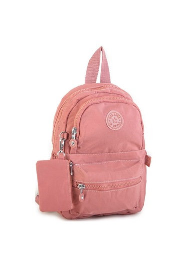 Nas Bag Küçük Kadın Sırt Çantası Gül Kurusu Gül Kurusu