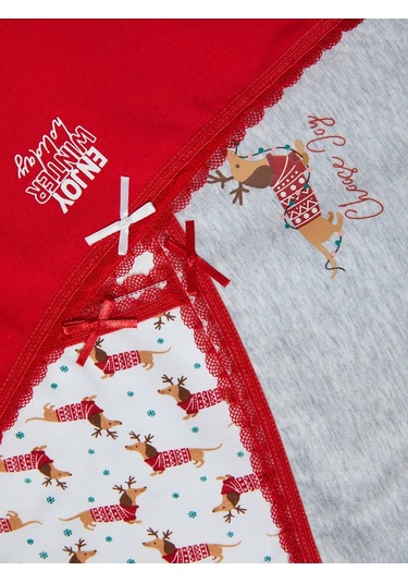 Zolla Kadınlar İçin Yılbaşı Külot Seti 3 Adet 277168783 Beyaz