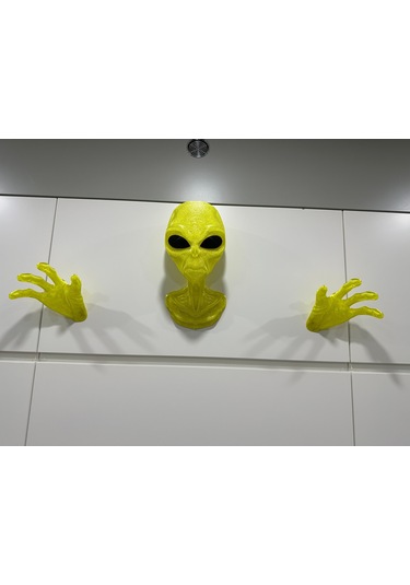 Alien Uzaylı Duvar Dekorasyonu Veya Kulaklık Standı Parlak Y.