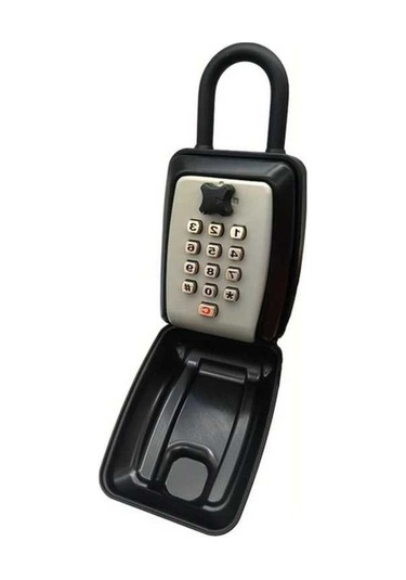 Fastbuy Çözümlü Kilit Kutusu: Toz Geçirmez, Yağmura Dayanıklı, Anahtarsız Şifreli Kilit Kirişi, Gri Gri