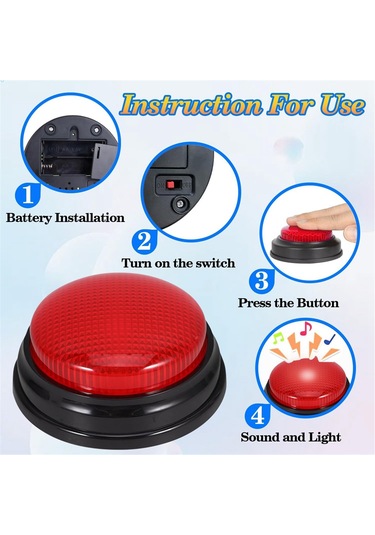 Anjiexun Sınıflar İçin, Işıklı Ve Sesli Oyun Zilleri Oyunlar İçin Harika