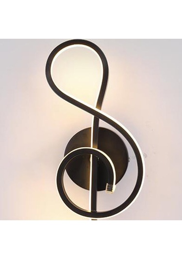 Suntek Magideal Pvc Duvar Lambası Başucu Aplik Siyah