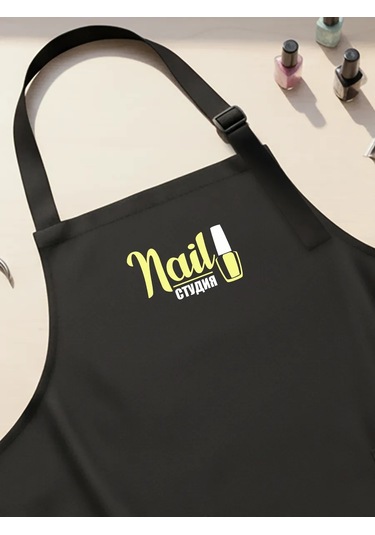 Vau Fartuk Manikür Ustası Önlüğü 174179621 Siyah