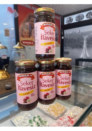 Koska Şeker İlavesiz Gül Reçeli 270 Gr Koli 12 Adet