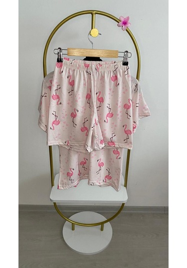 Filamingo Şortlu Kısa Kollu Pijama Takımı Pembe