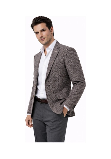 Suitmen Erkek Tek Spor Ceket 4 Drop Çift Yırtmaçlı Mevsimlik Bgl-st05331 Bordo