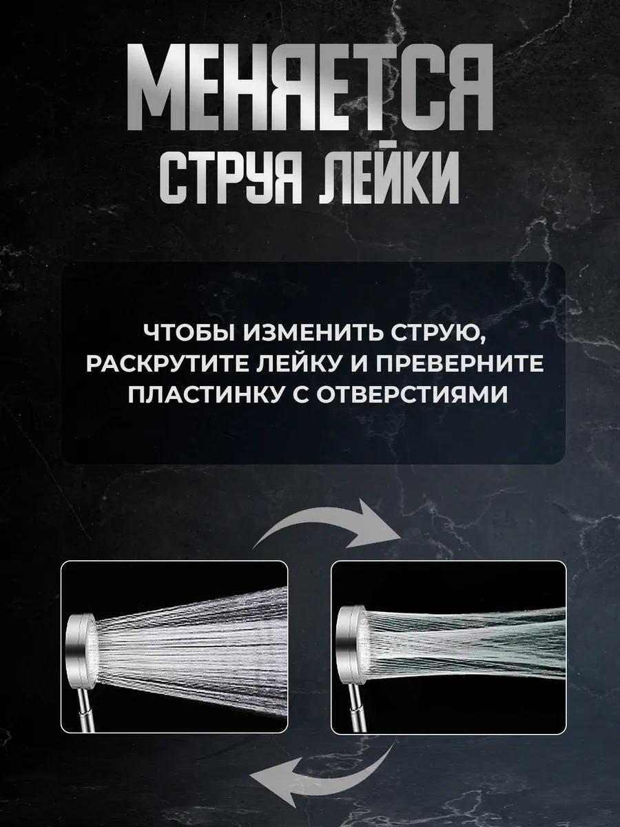 Homeresurs Duş Başlığı Metal Hortumlu 348342630 Gri