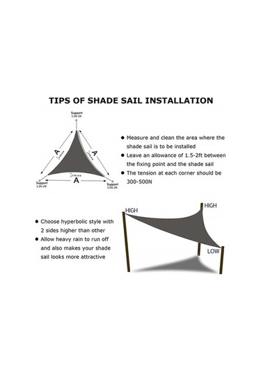 Wondernest Üçgen Açık Bahçe Güneşlik Yelken Su Geçirmez Anti-uv Gölgelik Kırmızı 2x2x2m Kırmızı