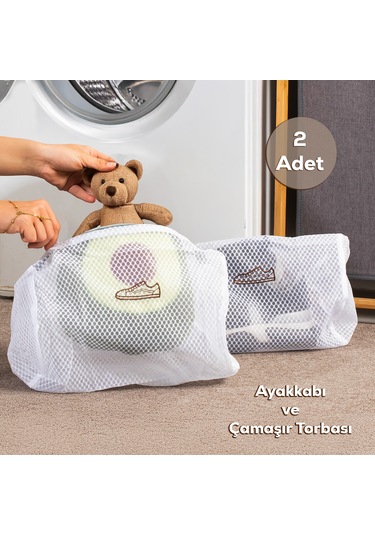 Porsima 3128 2li Çamaşır Ayakkabı Yıkama Filesi