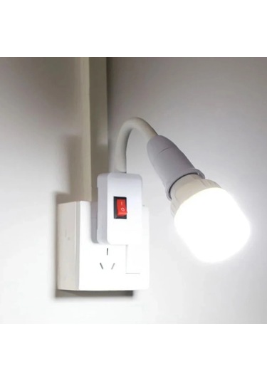 Lamba Tabanı Esnek Viraj Mobil Test Işık Soketi Lamba Adaptörü