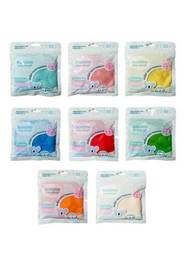 Doğal Oyun Hamuru 8'li Kartuş Paket Set Eco-pack Refill 8 150gr
