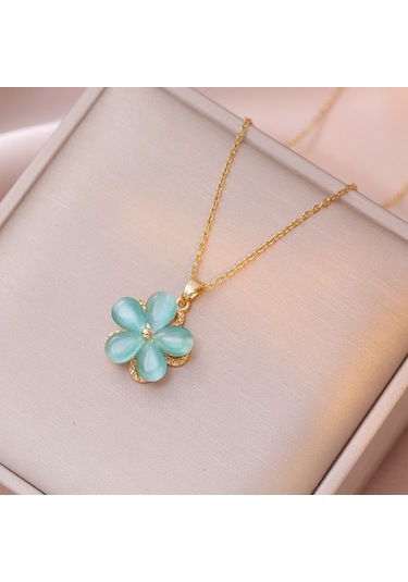 Bayan Kolye: Moda Estetiği Titanyum Çelik Kolye No.141 Çok REnkli