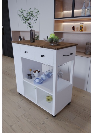 Balım Servant Modern Şık Mutfak Adası Mutfak Masası