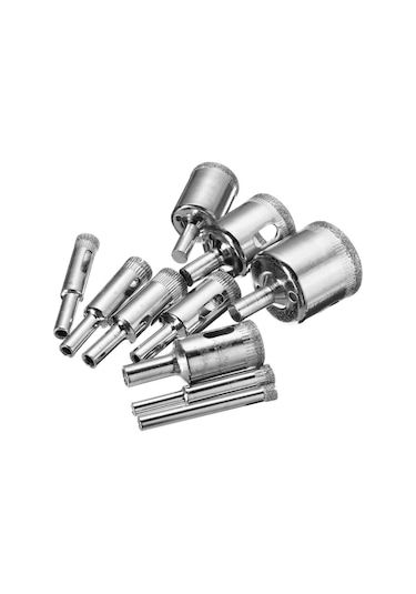 Yunboo 15 Parça Elmaslı Cam Delici Seti - 6mm'den 50mm'ye Kadar Çeşitli Boyutlar, Cam, Tuğla, Mermer İçin Hızlı Kesim