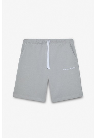 COLOMBIA Erkek 2 Li Set Comfort Fit Polarsız Nakışlı Açık Gri Eşofman Takımı