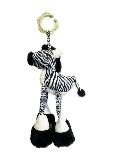 Sevimli Zebra Aktivite Oyuncağı Puset Ve Bebek Arabalarına Takıla Bilir