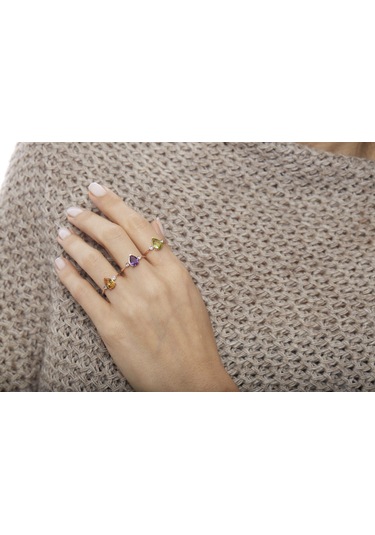 Ariş Pırlanta Peridot Damla Yüzük