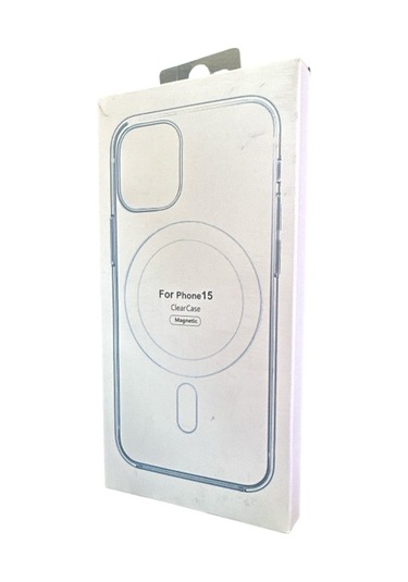 İphone Uyumlu 15 İçin Kılıf Kamera Korumalı Magsafe Wireless Şarj Özellikli Şeffaf Kılıf Şeffaf