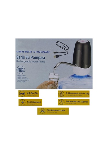 Hedyex Şarjlı Damaca Su Pompası Pembe Paslanmaz Çelik Urve 3374p Pembe