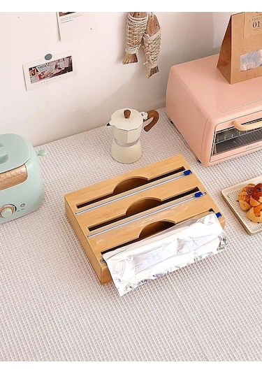 Bambu Streç Film ve Folyo Kesici - Düzenleyici 3'lü